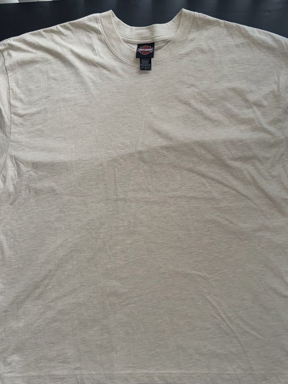 Harley-Davidson Men’s Cream Short Sleeve Crew T-Shirt XXL 2X